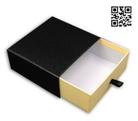 TIE BOX040  Design drawer type tie box  custom tie box   tie-box specialist vendor side view